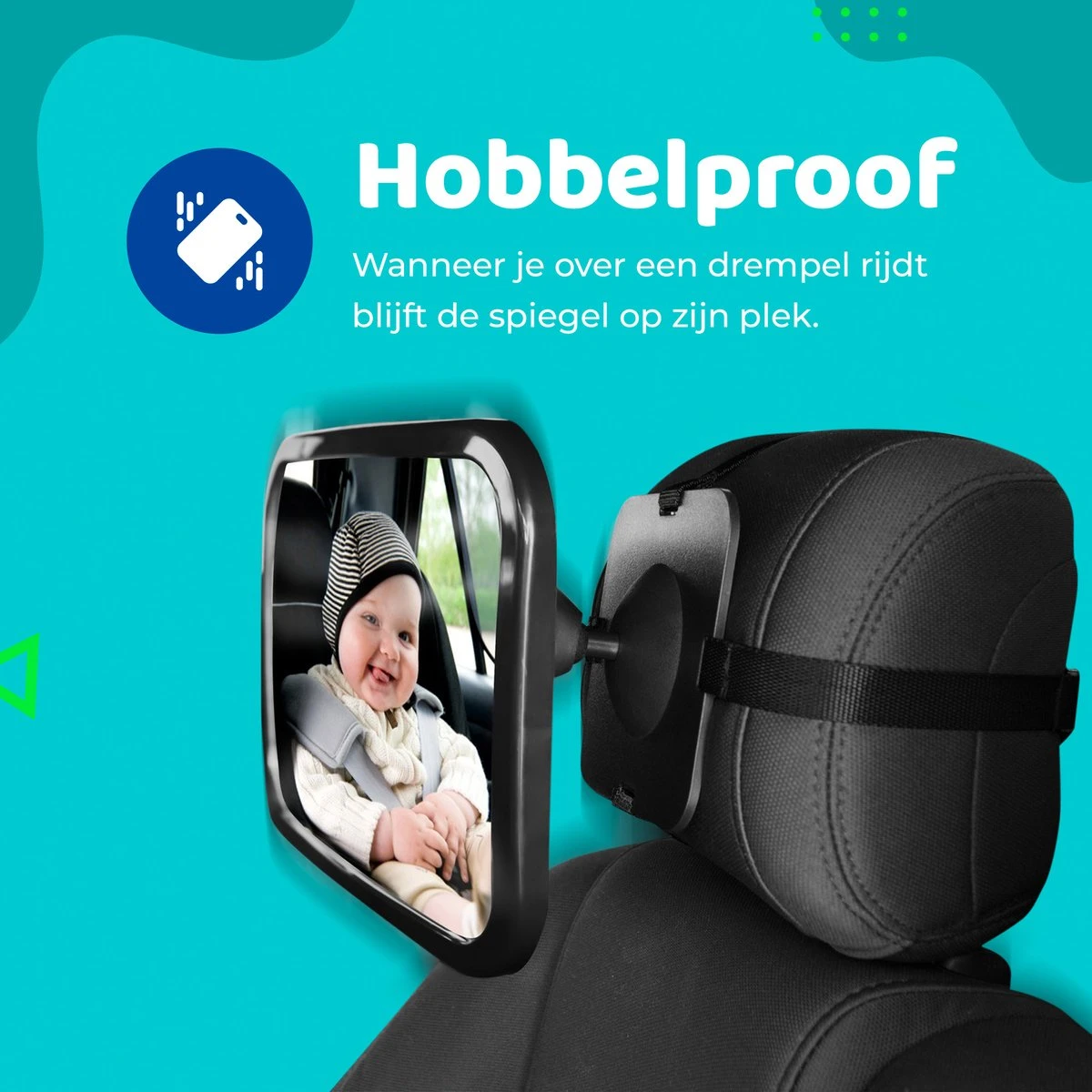 Aomni Verstelbare Autospiegel Baby – 360 Graden Roteerbare Baby Spiegel Auto – Kinder Achteruitkijkspiegel 8 Aomni Verstelbare Autospiegel Baby – 360 Graden Roteerbare Baby Spiegel Auto – Kinder Achteruitkijkspiegel - Afbeelding 6