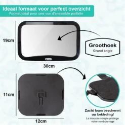 Merkloos Autospiegel Baby - Verstelbare Spiegel Hoofdsteun Autostoel Achterbank - Veiligheidsspiegel - Baby En Kids - 19 X 30cm - 360 Graden Draaibaar - Zwart 18 Merkloos Autospiegel Baby - Verstelbare Spiegel Hoofdsteun Autostoel Achterbank - Veiligheidsspiegel - Baby En Kids - 19 X 30cm - 360 Graden Draaibaar - Zwart -Babyproducten 1200x1200 294