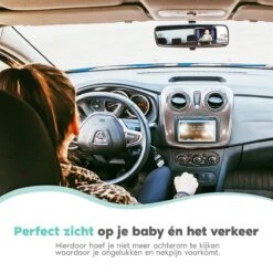 Autospiegel Baby - Verstelbare Achteruitkijkspiegel - Babyspiegel Voor Achterbank - Baby On Board Met Zuignap -Babyproducten 1200x1200 338