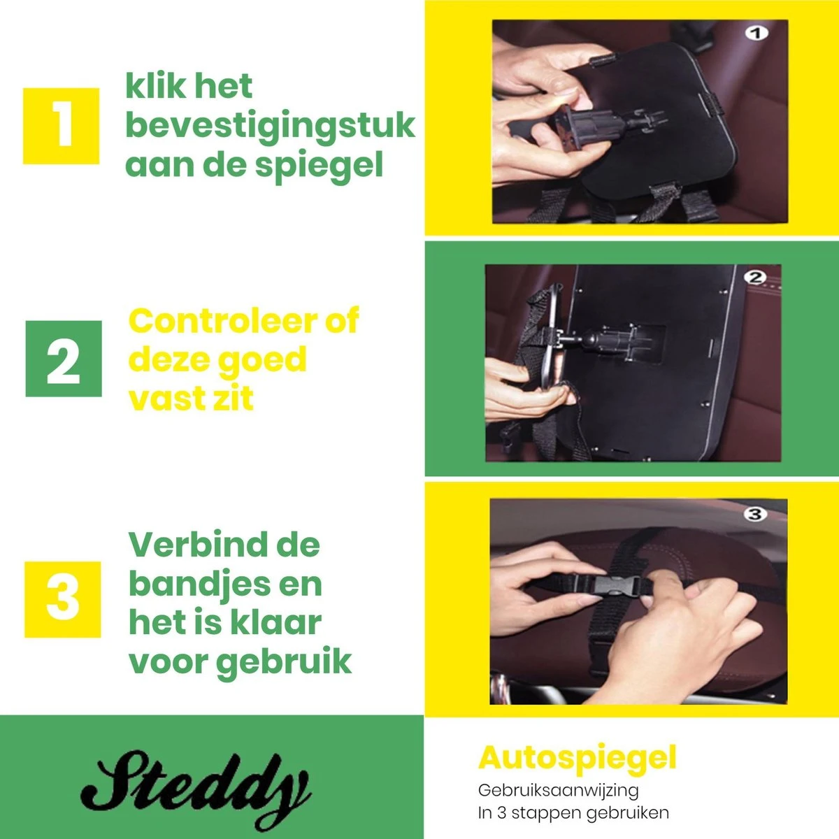 Baby Autospiegel - Universeel - Verstelbare Spiegel - Maxi Cosi Spiegel - Kind Auto Accessoires - Achterbank - Veiligheidsspiegel - Hoofdsteun - Autostoel 6 Baby Autospiegel - Universeel - Verstelbare Spiegel - Maxi Cosi Spiegel - Kind Auto Accessoires - Achterbank - Veiligheidsspiegel - Hoofdsteun - Autostoel - Afbeelding 4