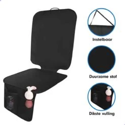 Professor Q - Autostoelhoes - Autostoelbeschermer - Autostoel Beschermer - Zwart -Babyproducten 1200x1200 357