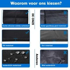 Professor Q - Autostoelhoes - Autostoelbeschermer - Autostoel Beschermer - Zwart -Babyproducten 1200x1200 358