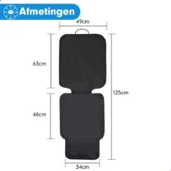 Professor Q - Autostoelhoes - Autostoelbeschermer - Autostoel Beschermer - Zwart -Babyproducten 1200x1200 359