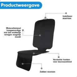 Professor Q - Autostoelhoes - Autostoelbeschermer - Autostoel Beschermer - Zwart -Babyproducten 1200x1200 361