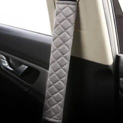 Hazlö Luxe Gordelhoezen - Checkered - Auto Gordel Beschermer - Schouderhoezen - Gordelkussen - Gordelhoes - 2 Stuks - Grijs -Babyproducten 1200x1200 419