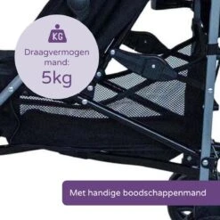 Prénatal Plus Buggy - Kinderwagen - Inklapbaar En Verstelbaar - Met Boodschappenmand - Plooibuggy Zwart -Babyproducten 1200x1200 470