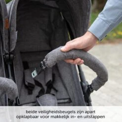 ABC Design Duo Kinderwagen Twin Circle Line - Inclusief Regenhoes - Woven Graphite -Babyproducten 1200x1200 495