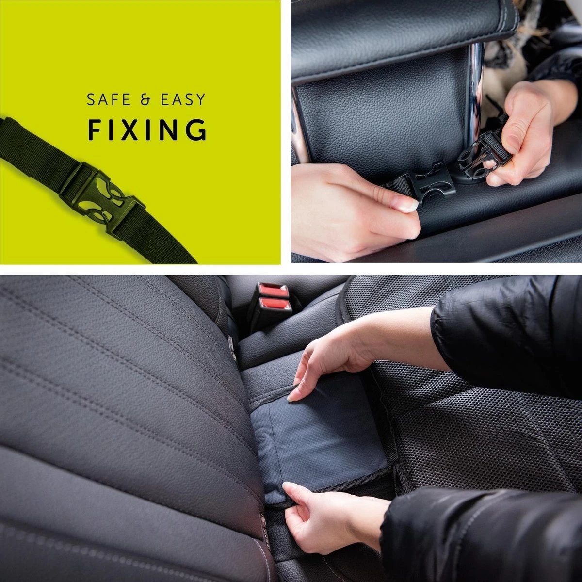 Hauck Sit On Me Deluxe Autostoelbeschermer - Black 7 Hauck Sit On Me Deluxe Autostoelbeschermer - Black - Afbeelding 5