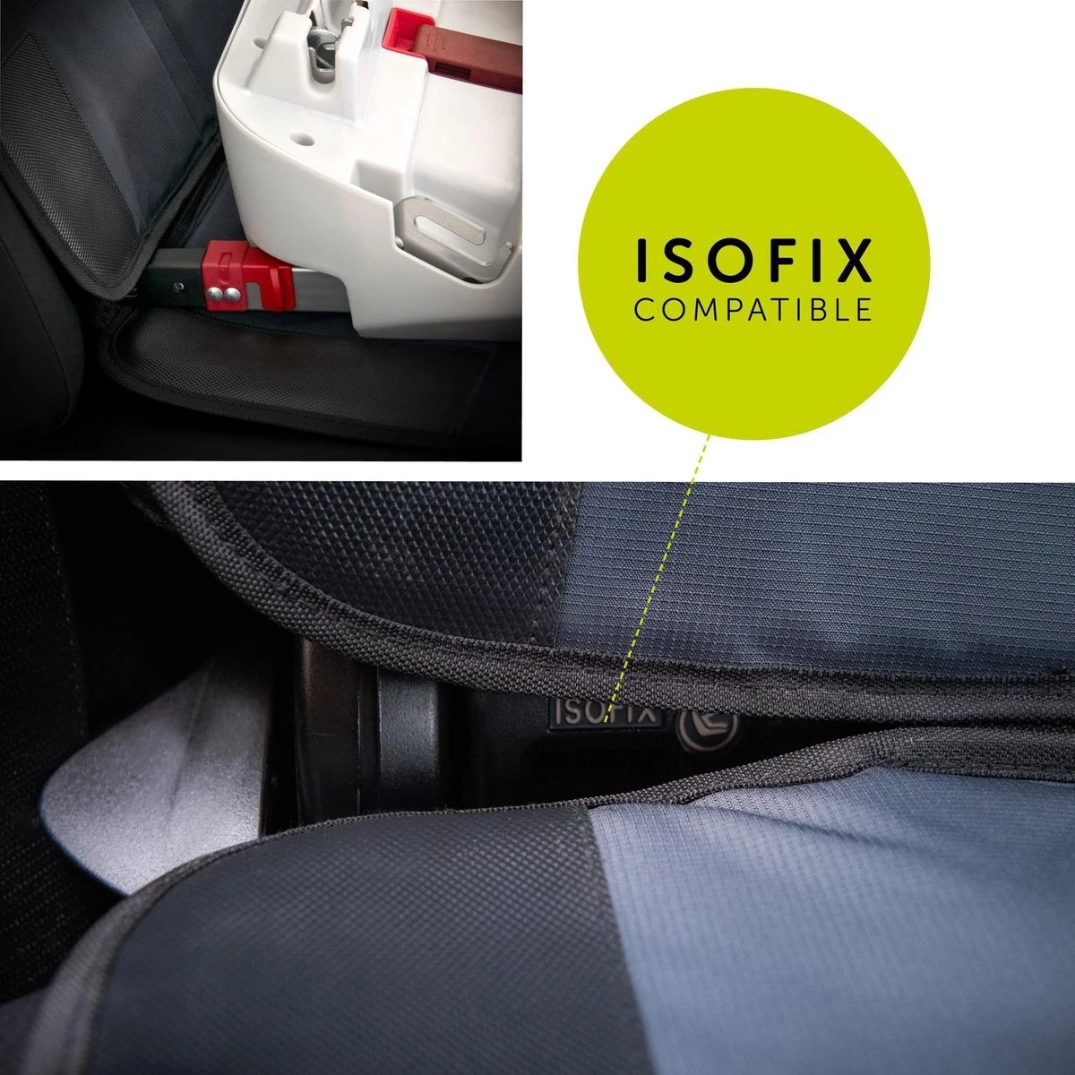 Hauck Sit On Me Deluxe Autostoelbeschermer - Black 8 Hauck Sit On Me Deluxe Autostoelbeschermer - Black - Afbeelding 6
