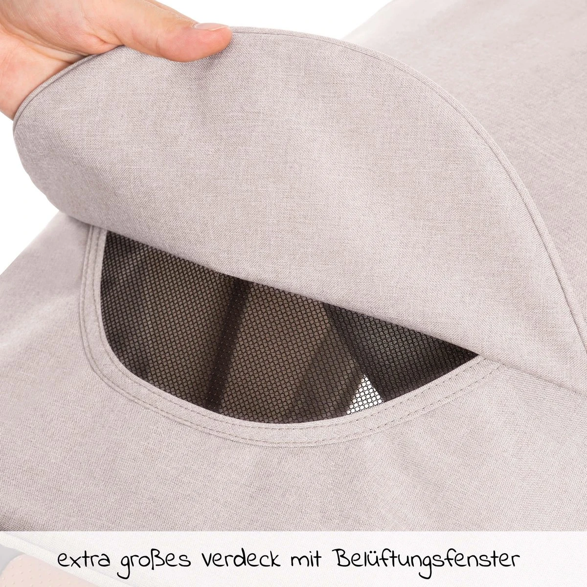 Hauck UpTown Buggy - Met één Hand Opvouwbaar - Beige 10 Hauck UpTown Buggy - Met één Hand Opvouwbaar - Beige - Afbeelding 8