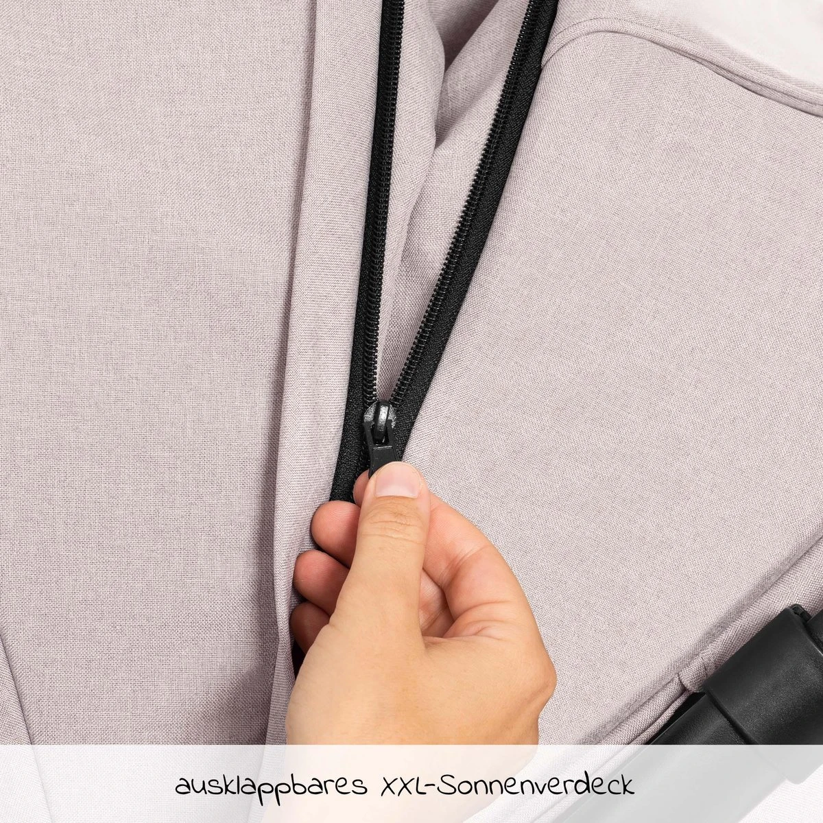 Hauck UpTown Buggy - Met één Hand Opvouwbaar - Beige 11 Hauck UpTown Buggy - Met één Hand Opvouwbaar - Beige - Afbeelding 9