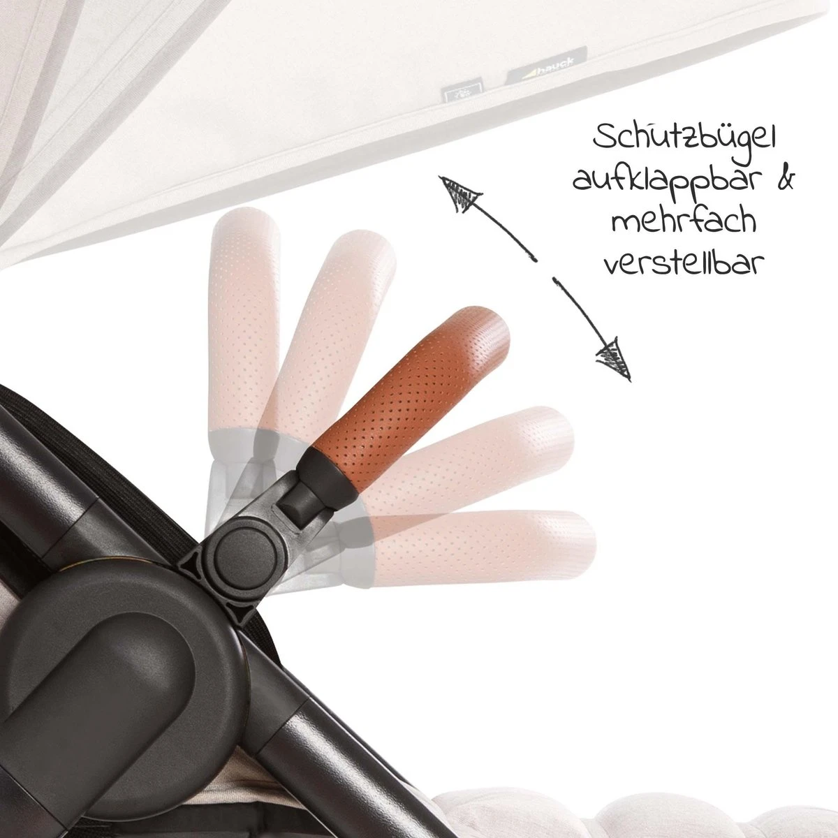 Hauck UpTown Buggy - Met één Hand Opvouwbaar - Beige 15 Hauck UpTown Buggy - Met één Hand Opvouwbaar - Beige - Afbeelding 13