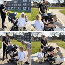 Deryan Luxe Rolo X2 Dubbele Buggy - Duo Buggy - Grijs -Babyproducten 1200x1200 603