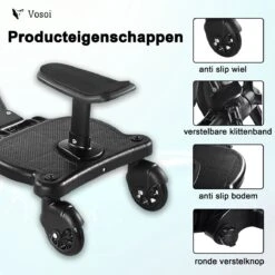 Vosoi - Meerijdplankje - Kinderwagen - Buggy's - Onderweg - Universeel - Verstelbaar - Zitje - Onderweg - 2 Wielen - Kinderwagen Accessoires 11 Vosoi - Meerijdplankje - Kinderwagen - Buggy's - Onderweg - Universeel - Verstelbaar - Zitje - Onderweg - 2 Wielen - Kinderwagen Accessoires -Babyproducten 1200x1200 739