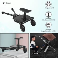 Vosoi - Meerijdplankje - Kinderwagen - Buggy's - Onderweg - Universeel - Verstelbaar - Zitje - Onderweg - 2 Wielen - Kinderwagen Accessoires 13 Vosoi - Meerijdplankje - Kinderwagen - Buggy's - Onderweg - Universeel - Verstelbaar - Zitje - Onderweg - 2 Wielen - Kinderwagen Accessoires -Babyproducten 1200x1200 741