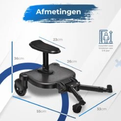 MESC Meerijdplankje Universeel Voor Buggy En Kinderwagen - Meerijdplankje Met Zitje 17 MESC Meerijdplankje Universeel Voor Buggy En Kinderwagen - Meerijdplankje Met Zitje -Babyproducten 1200x1200 758