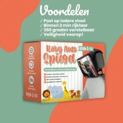 Baby Auto Spiegel - Achterbank Spiegel Baby - Verstelbare Achteruitkijkspiegel - Kinderspiegel -Babyproducten 1200x1200 85