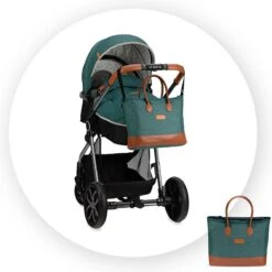 MoMi Kinderwagen - Compacte 2 In 1 Combiwagen - Limuru - Groen (geschikt Van 0-3 Jaar) -Babyproducten 1200x1200 861