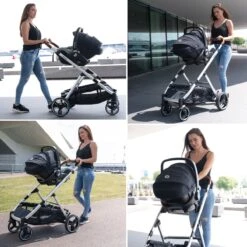 Deryan Evy Kinderwagen - Duo Kinderwagen - Uitbreidbaar - Inclusief Reiswieg - Creme -Babyproducten 1200x1200 966