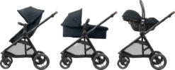 Maxi-Cosi Zelia³ Kinderwagen - Essential Graphite (zwart Frame + Bruin Leer) -Babyproducten 1200x483 2