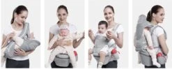 Ergonomische Draagzak Baby 15 In 1 - Draagdoek Tot 25 Kg - Baby Drager - Baby Carrier - Multifunctioneel - Grijs -Babyproducten 1200x483 3