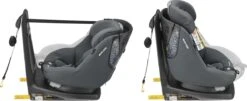 Maxi-Cosi AxissFix I-Size Autostoeltje - 360° Draaibaar - Authentic Graphite -Babyproducten 1200x491