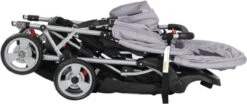 VidaXL Kinderwagen Dubbel Staal Grijs En Zwart 18 VidaXL Kinderwagen Dubbel Staal Grijs En Zwart -Babyproducten 1200x504