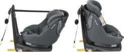 Maxi-Cosi AxissFix I-Size Autostoeltje - 360° Draaibaar - Authentic Graphite -Babyproducten 1200x507