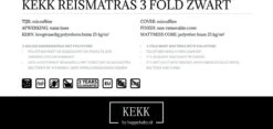 Kekk Campingbedmatras Matras Voor Campingbedje Opvouwbaar 60 X 120 Cm Zwart In Draagtas 8 Kekk Campingbedmatras Matras Voor Campingbedje Opvouwbaar 60 X 120 Cm Zwart In Draagtas -Babyproducten 1200x569