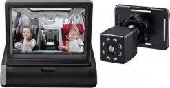 Achterbankspiegel Voor Baby/kind - Met 150° Groothoekcamera Voor Groot Gezichtsveld - Achteruitkijkspiegel, Autospiegel