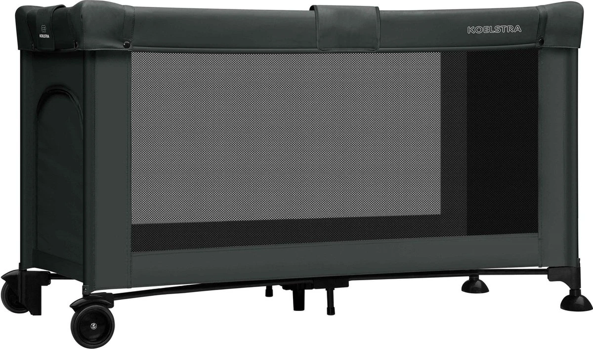 Koelstra Travelsleeper Campingbedje - Met Verhoger - Zwart 7 Koelstra Travelsleeper Campingbedje - Met Verhoger - Zwart - Afbeelding 5