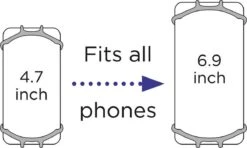 Dooky Telefoonhouder Smartphone Telefoon Houder 360* Rotatie Universeel Kinderwagen Fiets Zwart -Babyproducten 1200x720 2