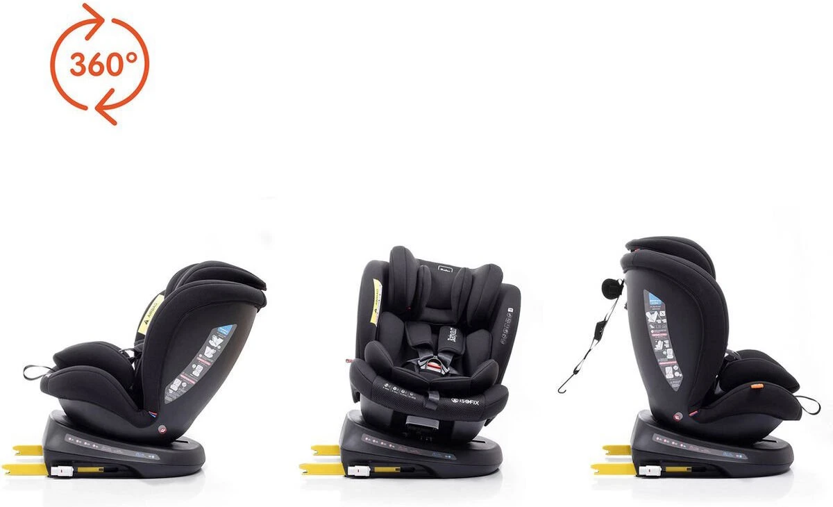 Autostoel Babyauto Rodia 360° Met Isofix - Groep 0+/1/2/3 Zwart (0-36kg) 19 Autostoel Babyauto Rodia 360° Met Isofix - Groep 0+/1/2/3 Zwart (0-36kg) - Afbeelding 17