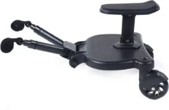 Merkloos Meerijdplankje - Kinderwagen - Buggy - KANT EN KLAAR - Al In Elkaar Gezet! - Met Zitje Voor Uw Kind - Zwart -Babyproducten 1200x782