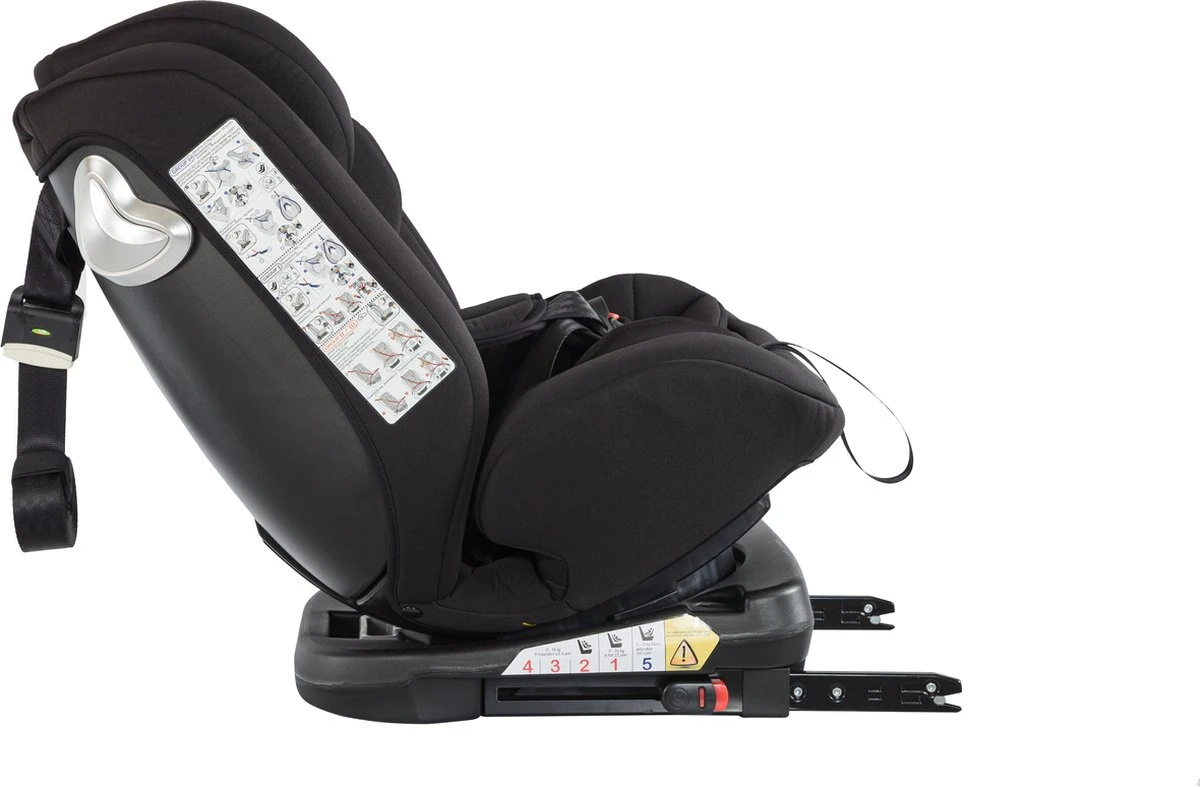 Born Lucky Meegroei Autostoel Roadline SPS ISOFIX - Groep 0/1/2/3 - 360° Draaibaar - Zwart 17 Born Lucky Meegroei Autostoel Roadline SPS ISOFIX - Groep 0/1/2/3 - 360° Draaibaar - Zwart - Afbeelding 15