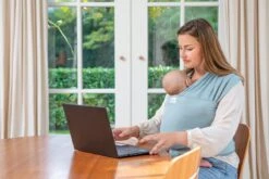 Babylonia - Tricot-Slen Organic - Draagdoek Baby - Silver Blue -Babyproducten 1200x800 123