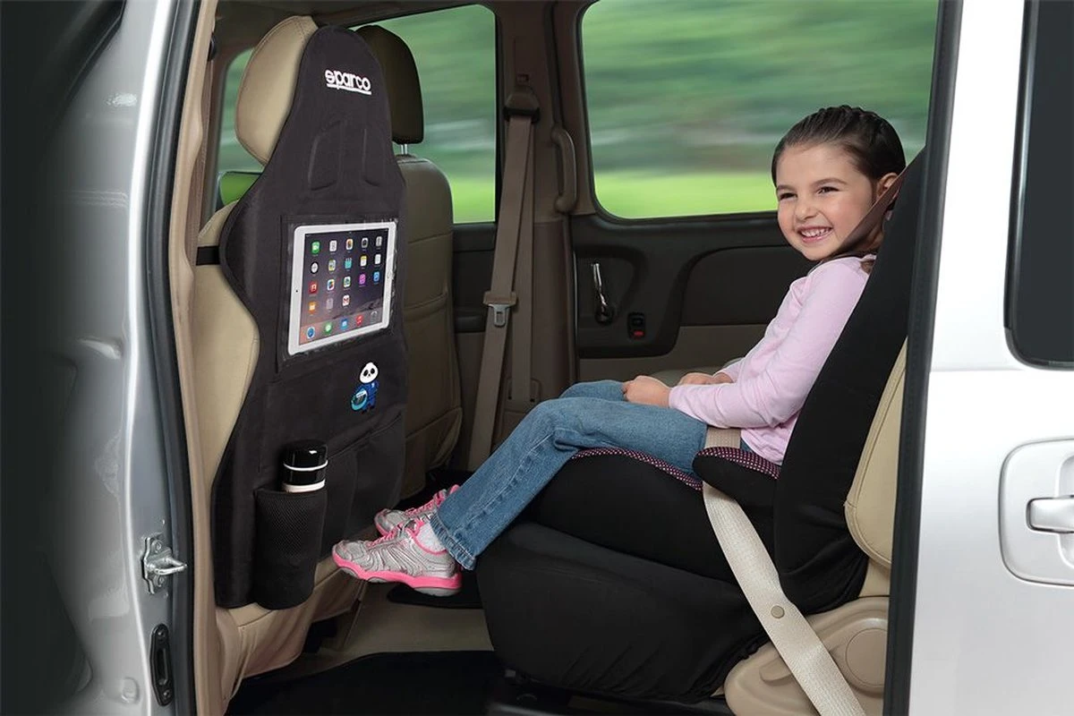 Sparco Autostoel Organizer Met Tablet Vak Of TV Scherm - Zwart 8 Sparco Autostoel Organizer Met Tablet Vak Of TV Scherm - Zwart - Afbeelding 6
