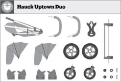 Hauck Uptown Duo Melange Broertje/zusje Kinderwagen Black -Babyproducten 1200x811 1