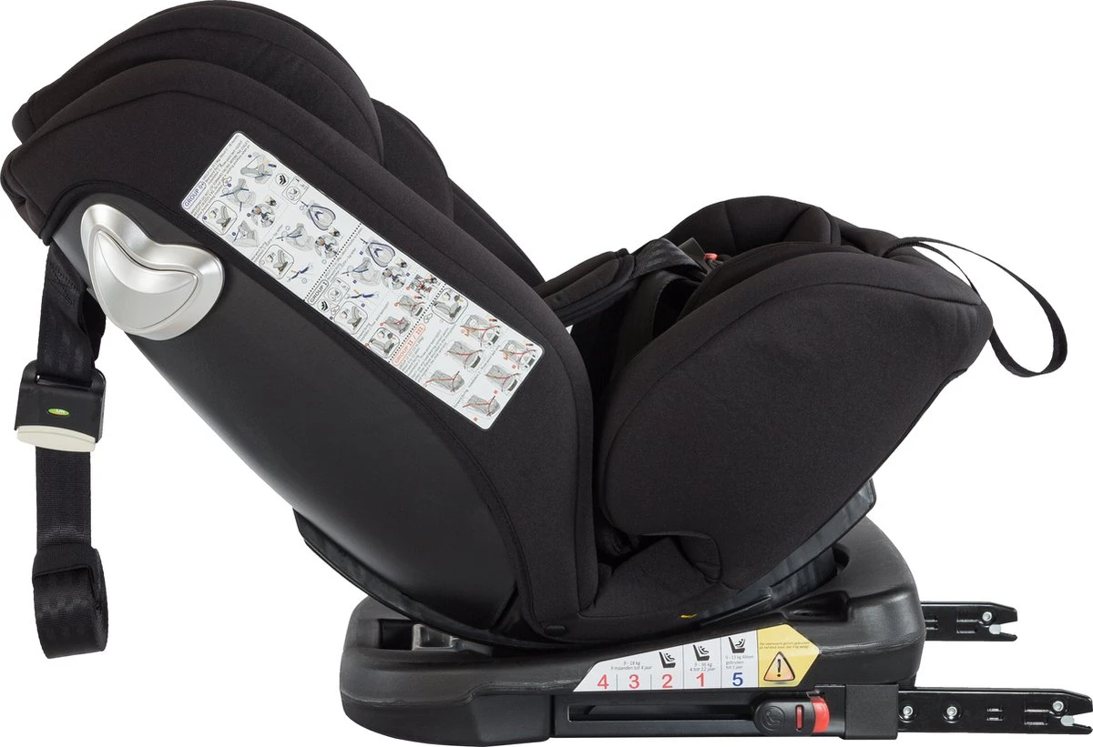 Born Lucky Meegroei Autostoel Roadline SPS ISOFIX - Groep 0/1/2/3 - 360° Draaibaar - Zwart 18 Born Lucky Meegroei Autostoel Roadline SPS ISOFIX - Groep 0/1/2/3 - 360° Draaibaar - Zwart - Afbeelding 16