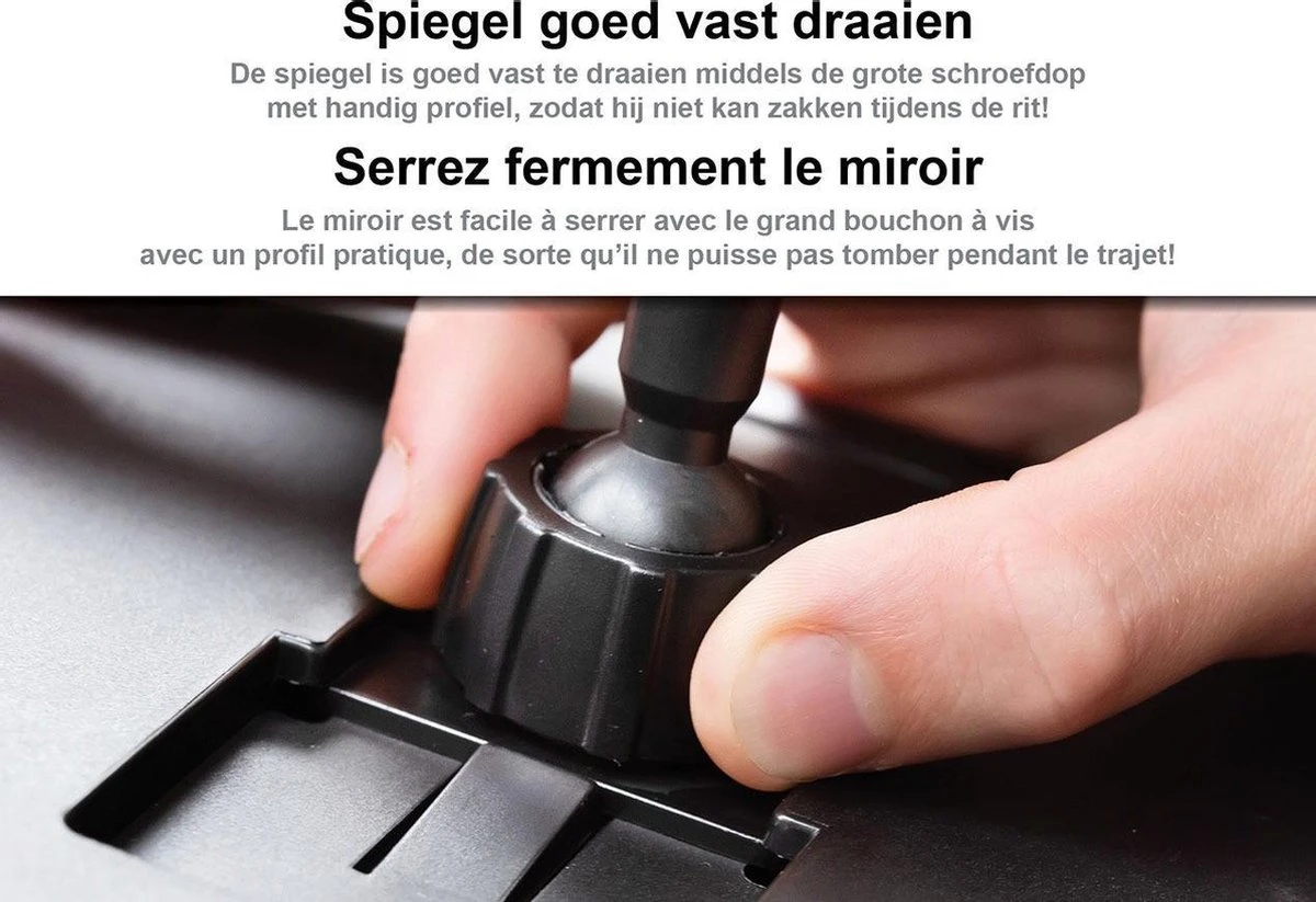 Merkloos Autospiegel Baby - Verstelbare Spiegel Hoofdsteun Autostoel Achterbank - Veiligheidsspiegel - Baby En Kids - 19 X 30cm - 360 Graden Draaibaar - Zwart 8 Merkloos Autospiegel Baby - Verstelbare Spiegel Hoofdsteun Autostoel Achterbank - Veiligheidsspiegel - Baby En Kids - 19 X 30cm - 360 Graden Draaibaar - Zwart - Afbeelding 6