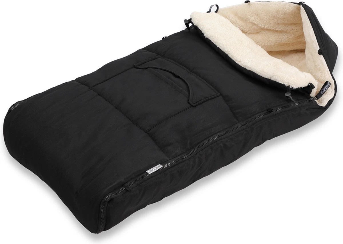 Monzana Voetenzak - Voor Kinderwagen Of Stoeltje - 93x56cm Zwart 3 Monzana Voetenzak - Voor Kinderwagen Of Stoeltje - 93x56cm Zwart