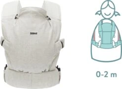 Fillikid Premium Draagzak - 2 In 1 - Ergonomisch - EU Gecertificeerd - Natural Sand - Ontworpen Met Draagconsulent -Babyproducten 1200x871 1