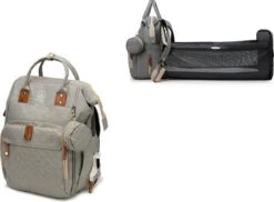 Humpy Dumpy Stijlvolle Luiertas Rugzak (Zwart) Met Uitschuifbaar Verschoon/ Slaap Bedje. Incl. Verschoon Matje, USB Poort & Buggy Straps 17 Humpy Dumpy Stijlvolle Luiertas Rugzak (Zwart) Met Uitschuifbaar Verschoon/ Slaap Bedje. Incl. Verschoon Matje, USB Poort & Buggy Straps -Babyproducten 1200x883 4