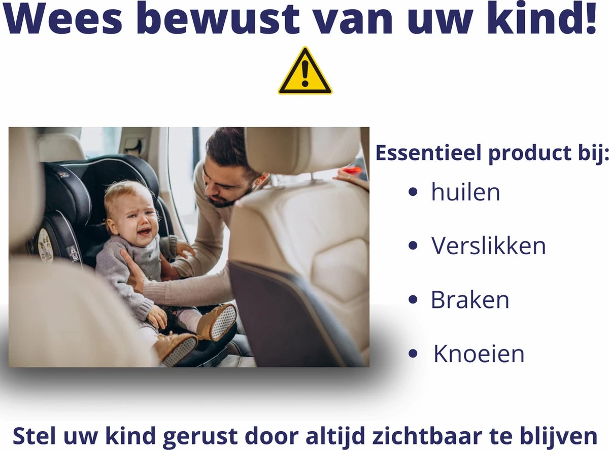Nelbar Autospiegel Baby Verstelbaar – Achteruitkijkspiegel – Drempelproef – Baby Spiegel Auto Achterbank – Achteruitkijk Spiegel – 360 Graden Verstelbaar – XL Formaat 4 Nelbar Autospiegel Baby Verstelbaar – Achteruitkijkspiegel – Drempelproef – Baby Spiegel Auto Achterbank – Achteruitkijk Spiegel – 360 Graden Verstelbaar – XL Formaat - Afbeelding 2