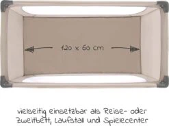 Hauck Dream N Play Campingbedje Set - Met Matras En Muggennet - Beige -Babyproducten 1200x893 4