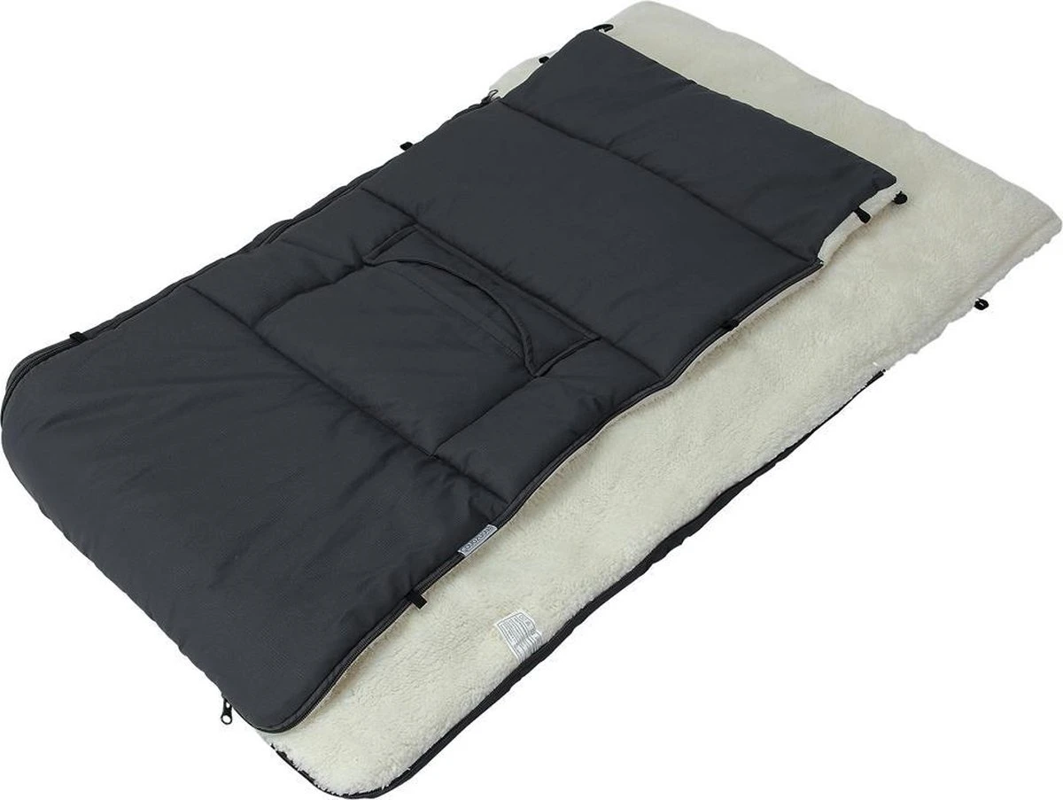 Monzana Voetenzak - Voor Kinderwagen Of Stoeltje - 93x56cm Grijs 10 Monzana Voetenzak - Voor Kinderwagen Of Stoeltje - 93x56cm Grijs - Afbeelding 8