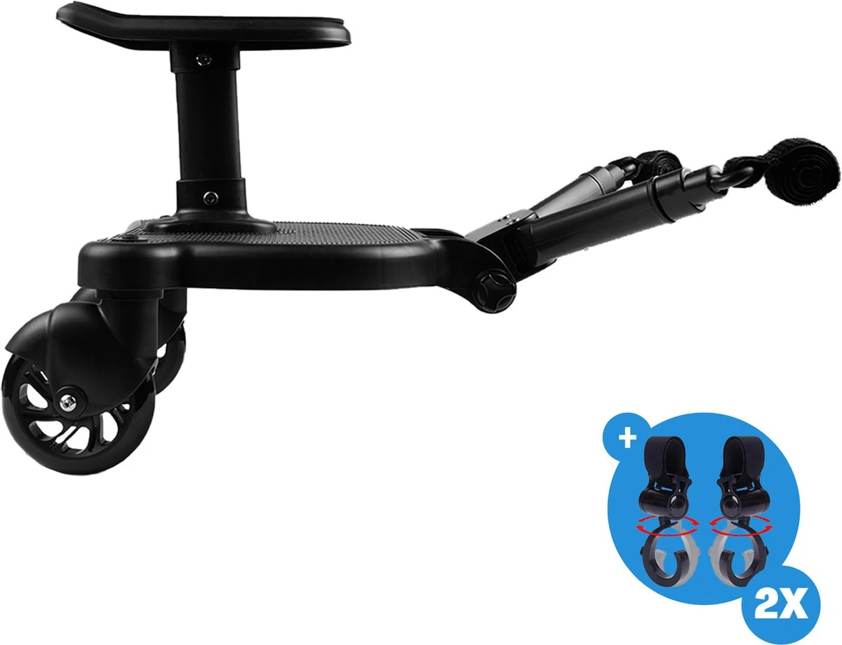 Merkloos Universeel Meerijdplankje Voor Kinderwagen – Inclusief Zitje – Verstelbaar Buggy Board 3 Merkloos Universeel Meerijdplankje Voor Kinderwagen – Inclusief Zitje – Verstelbaar Buggy Board