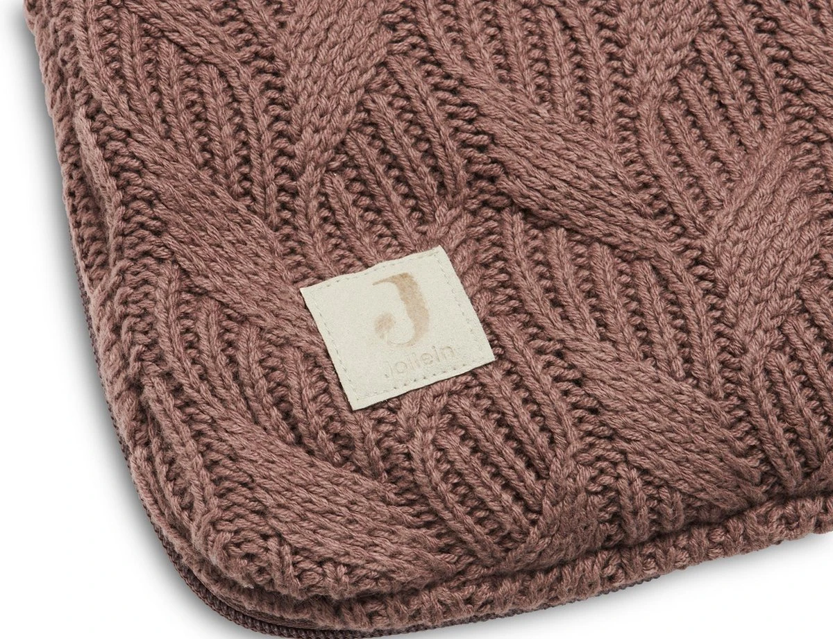 Jollein Voetenzak Voor Autostoel & Kinderwagen - Spring Knit - Chestnut 6 Jollein Voetenzak Voor Autostoel & Kinderwagen - Spring Knit - Chestnut - Afbeelding 4