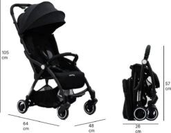 Hamilton By Yoop S1 Plus Buggy Met Monteerbare Zeno Plus Draagwieg - Nieuw En Hoger 2023 Model - Premium Budget Stroller Met One Hand Folding Technologie – Zwart - Licht, Verstelbaar, Wendbaar En Geschikt Van 0 Maanden Tot 4 Jaar – Inclusief Adapter -Babyproducten 1200x931 1