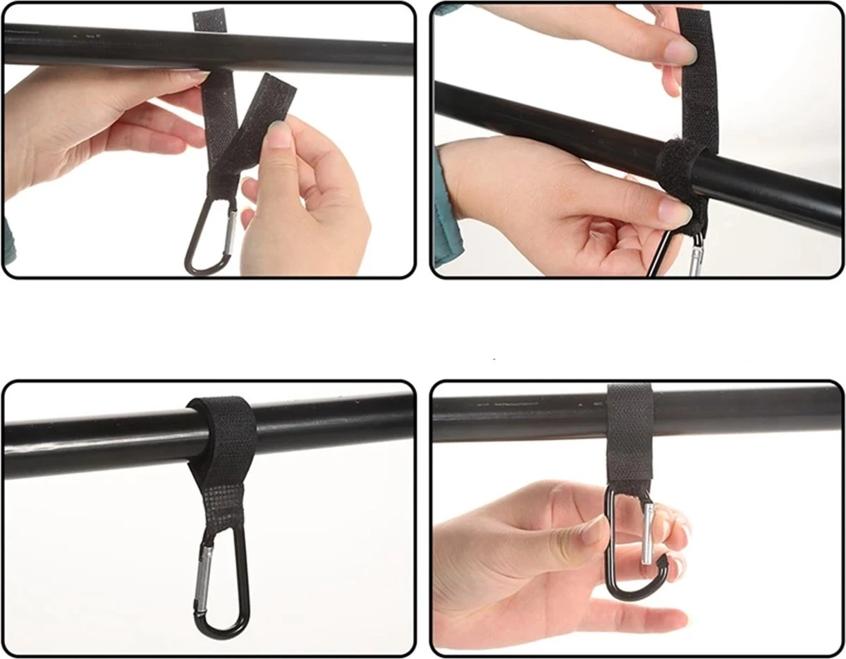 Kinderwagen Haakjes - Buggy Tassen Haakjes - 2 Stuks - Babywagen - Tassen Dragers - Rheme 12 Kinderwagen Haakjes - Buggy Tassen Haakjes - 2 Stuks - Babywagen - Tassen Dragers - Rheme - Afbeelding 10